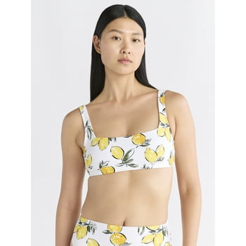 Free Assembly Women's and Women's Plus Size Square Neck Bikini Top, Sizes XS-1X