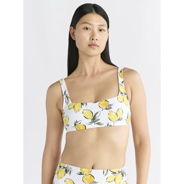 Free Assembly Women's and Women's Plus Size Square Neck Bikini Top, Sizes XS-1X