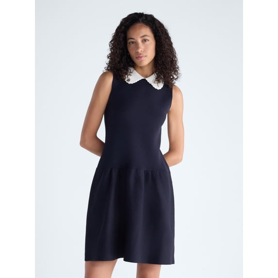 Mini Prom Dress Ruffle Free Assembly Women's and Women's Plus Ruffle Collar Mini Dress, Sizes ...