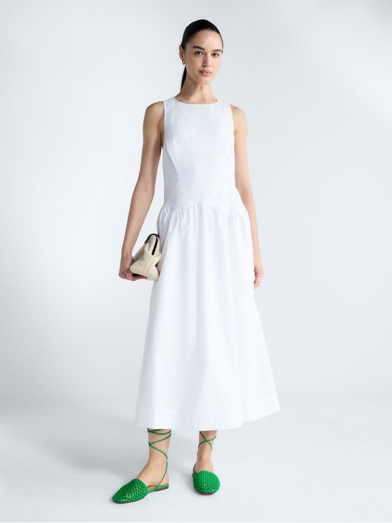 Free Assembly Women's and Women's Plus Sleeveless Cotton Racerback Maxi Dress, Sizes XS-4X