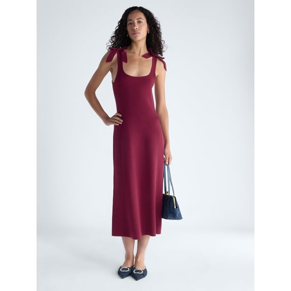 Free Assembly Women's and Women’s Plus Sleeveless Sweater Dress with ...