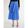 thumbnail image 1 of Free Assembly Women's and Women's Plus Sunburst Pleat Maxi Skirt, Sizes XS-4X, 1 of 5