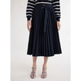 thumbnail image 1 of Free Assembly Women's and Women's Plus Sunburst Pleat Maxi Skirt, Sizes XS-4X, 1 of 5