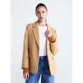 thumbnail image 1 of Free Assembly Women's and Women's Plus Single-Breasted Blazer with Ribbed Cuffs, Sizes XS-4X, 1 of 7