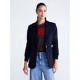 thumbnail image 1 of Free Assembly Women's and Women's Plus Single-Breasted Blazer with Ribbed Cuffs, Sizes XS-4X, 1 of 6