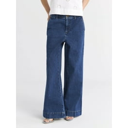 【SCENERITY】S/S wide denim pants Denim Illusion Wide Leg Cotton Terry Sweatpant Jean at