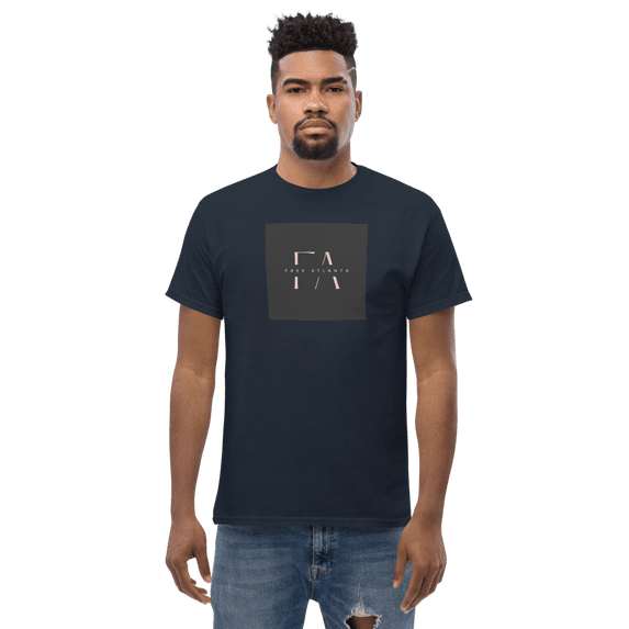 Free Atlanta Black Graph Tee (Navy, 5XL)