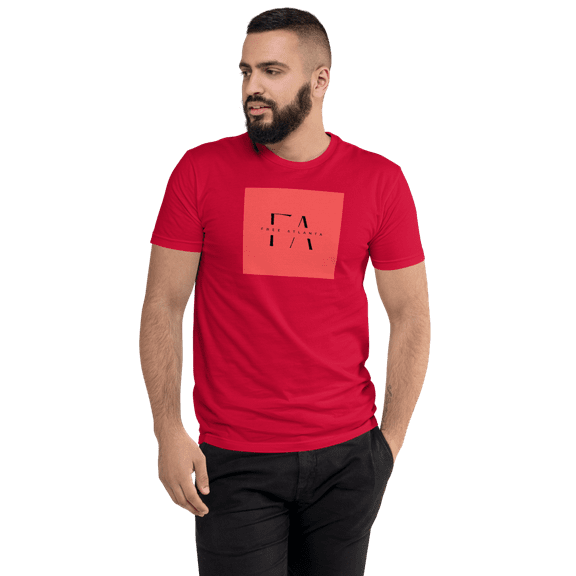 Free Atlanta Red Graph Tee (Red, L)