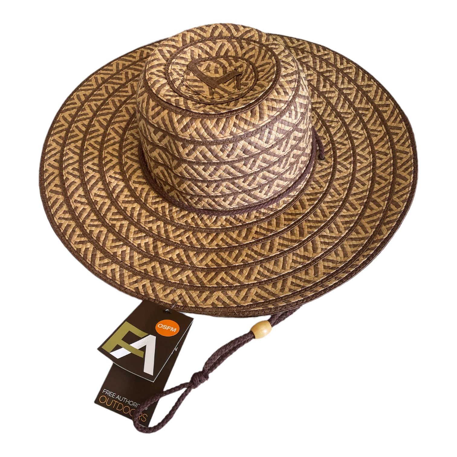Old Country Road floppy sun hat adjustable Hemlock Upf 50+ Lifeguard Straw Hat - High Country Outfitters main image 2