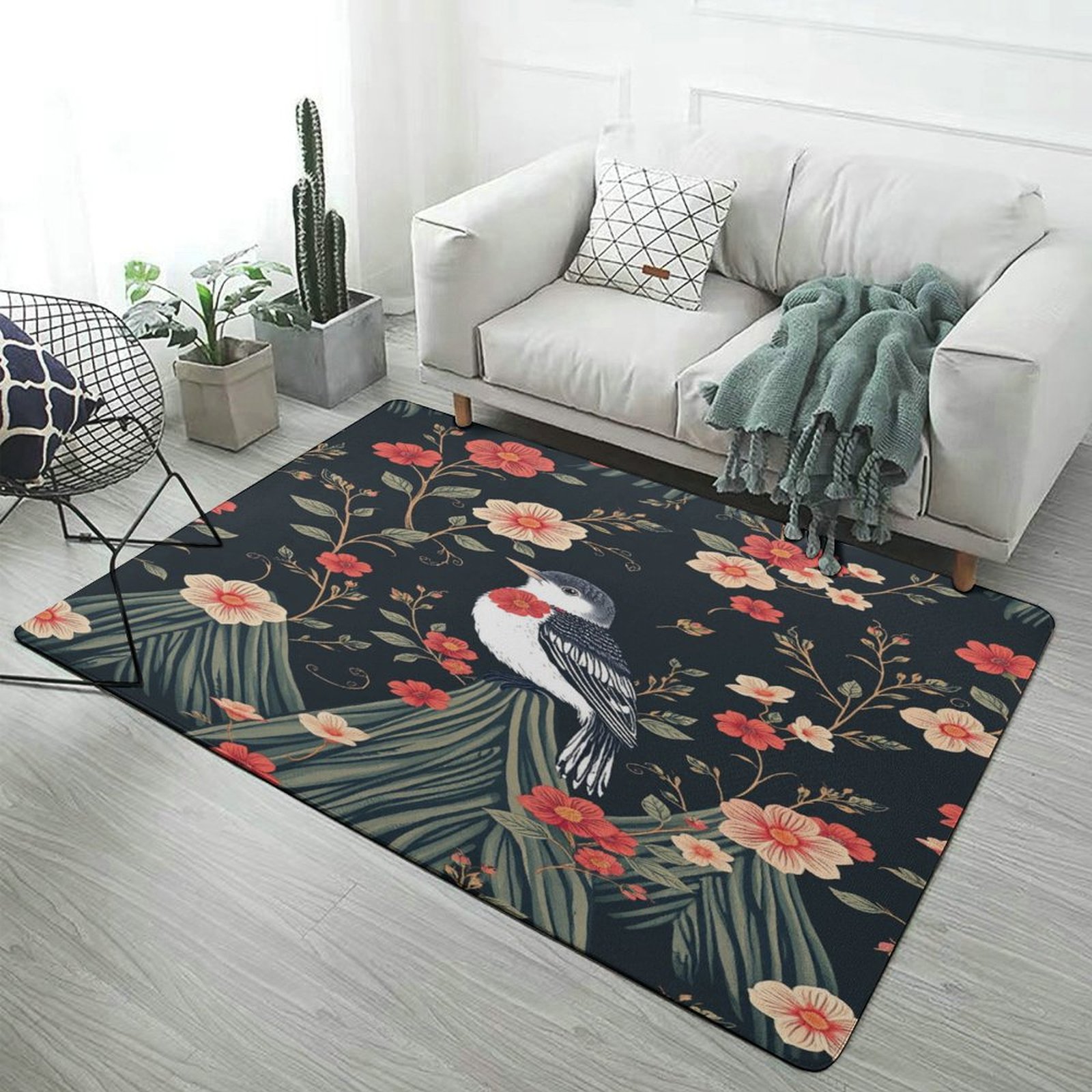 Free Bird Carpet for Living Room Luxury Home Rations Sofa Coffee Table ...