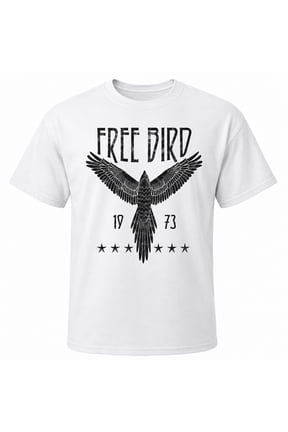 Free Bird Eagle Graphic T-Shirt, Unisex Classic Fit Cotton Tee