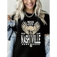 thumbnail image 1 of Free Bird T-Shirt Vintage Eagle Graphic Short Sleeve Tee Casual Band Music Country Concert Clothing, 1 of 6