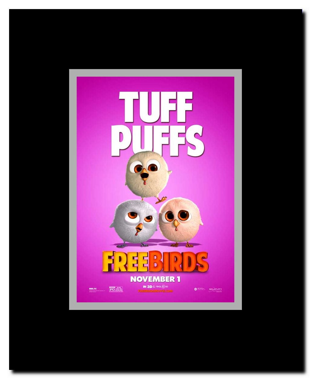 Free Birds Framed Movie Poster