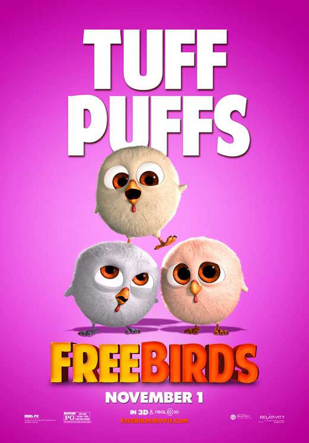 Free Birds Movie Poster (11 x 17)