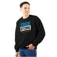 thumbnail image 1 of Free Bitcoins Tomorrow Cryptocurrency Unisex Plus Fleece Graphic Sweatshirt Brisco Brands 5X, 1 of 5