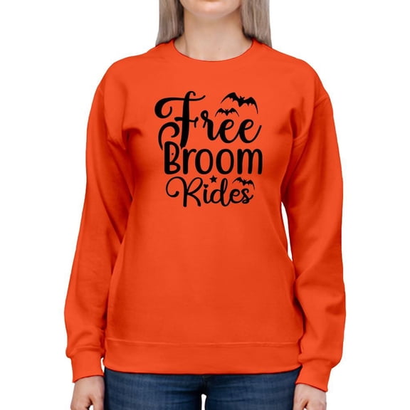 Free Broom Rides. Sweatshirt Women -Image by Shutterstock, Female 4X-Large
