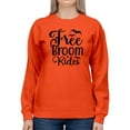 thumbnail image 1 of Free Broom Rides. Sweatshirt Women -Image by Shutterstock, Female XX-Large, 1 of 4