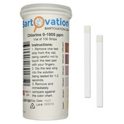 Free Chlorine/Bleach Test Strips, 0-1000 ppm, Designed for Cruises, Daycares, and Senior Homes for Sanitizing and Disinfecting [Vial of 100 Strips]