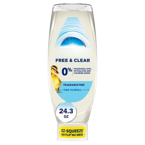 Free & Clear Ez Squeeze Unscented Dishwashing Liquid 24.3 fl oz