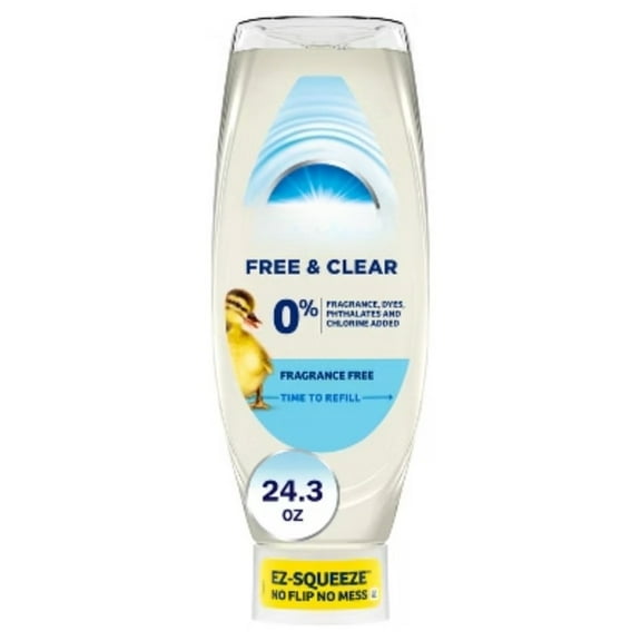 Free & Clear Ez Squeeze Dishwashing Liquid - Unscented Formula, 24.3 fl oz Size