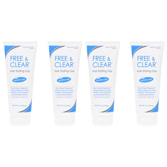 Free & Clear Hair Styling Gel Free & Clear Hair Styling Gel 7 oz 4 Pack - Walmart.com