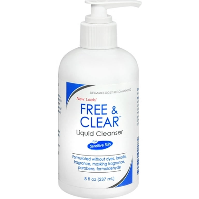 Free Clear Liquid Cleanser 8 oz Pack of 4 Walmart