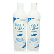 Free & Clear Shampoo Sensitive Skin & Oily Scalp, Unscented, 12 Oz, 2-Pack