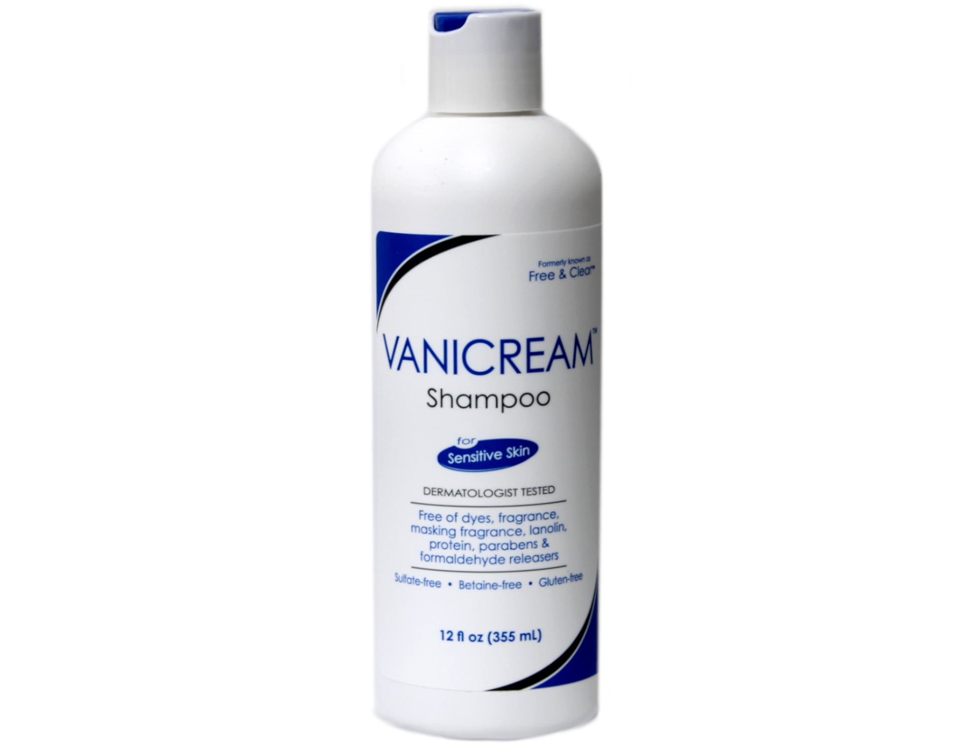 Free & Clear Shampoo for Sensitive Skin & Oily Scalp Fragrance Free 12 oz
