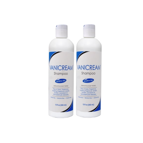 Vanicream Hair Shampoo for Sensitive Skin , 12 FL OZ - 2 Pack