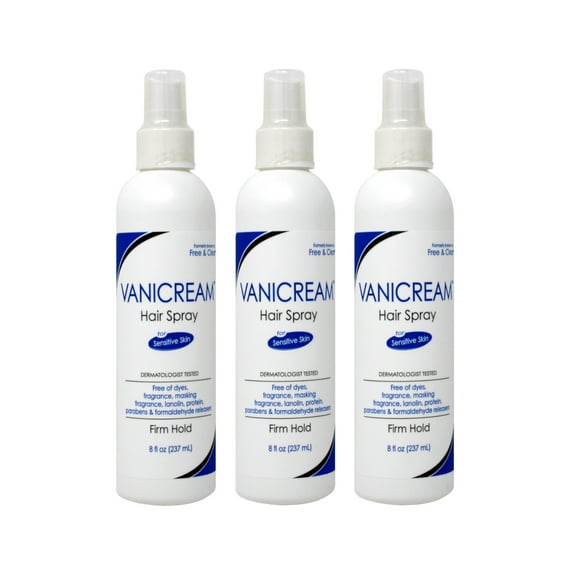 Free & Clear Styling & Finishing Hair Spray Firm Hold 8 oz (Pack of 3)