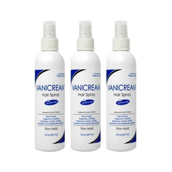 Free & Clear Styling & Finishing Hair Spray Firm Hold 8 oz (Pack of 3)