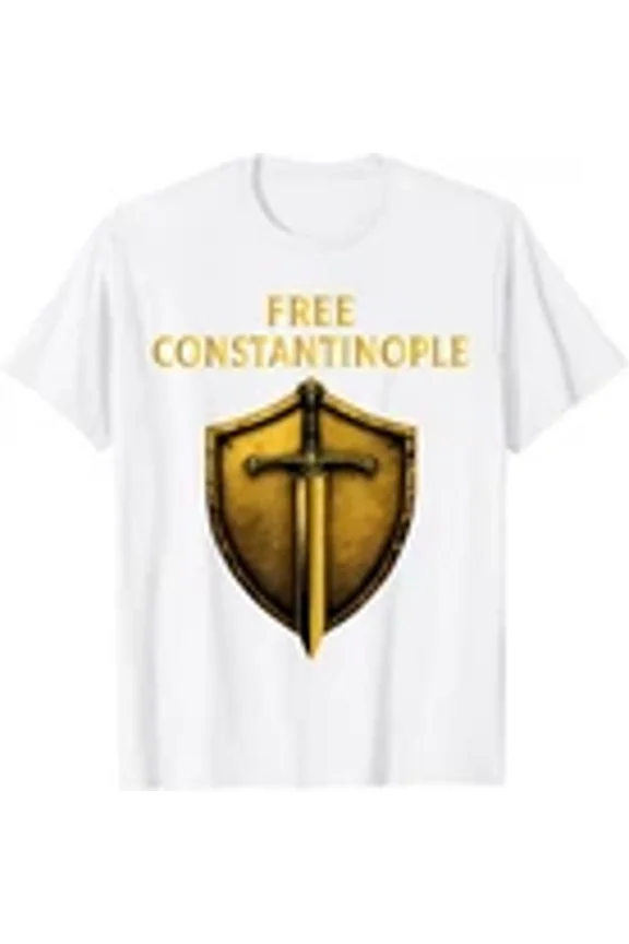 Free Constantinople Classic Warrior Inspired History Fan Graphic Tee Unisex T-Shirt ,up to size 5XL