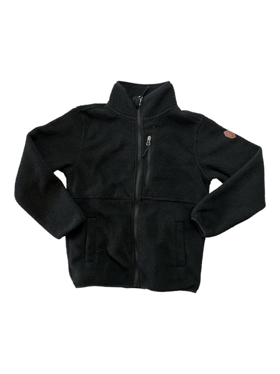 Boy's FreeCycle Soft & Cozy Highland Sherpa Jacket (Jet Black, 5/6)