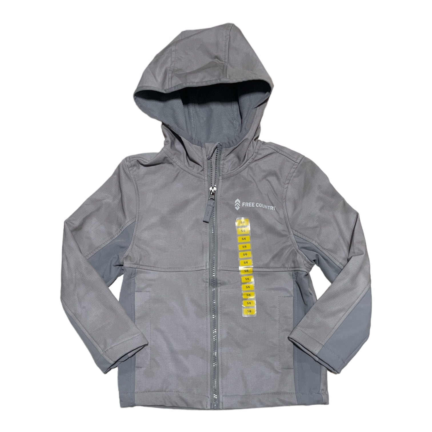 Free country hooded water resistant lightweight softshell jacket sale