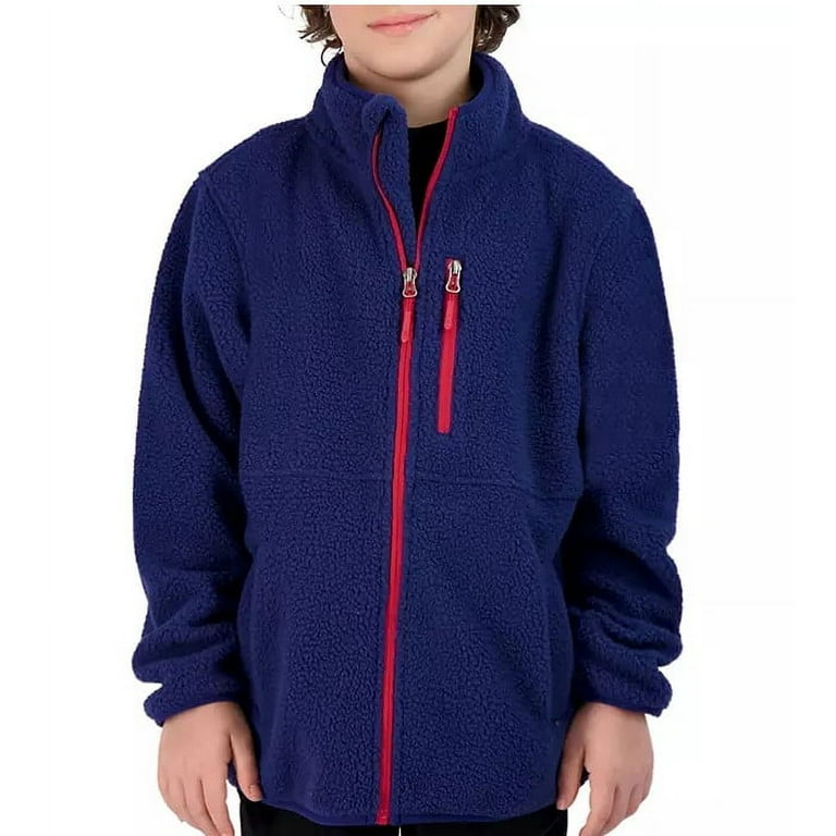 Navy sherpa jacket clearance