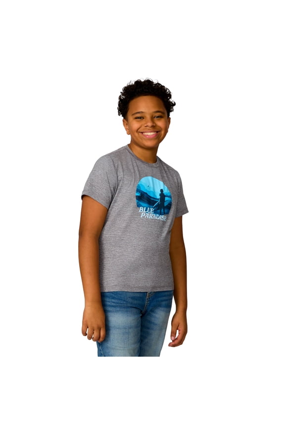 Boys' Microtech® Graphic Crew Neck Shirt Rock XL