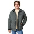 thumbnail image 1 of Free Country Boys' Trail Puffer Hoodie Shacket Evergreen S, 1 of 4