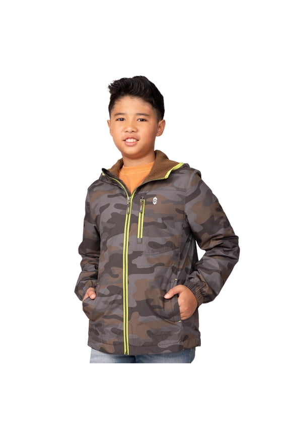 Boys' Windshear Jacket Bark Camo M