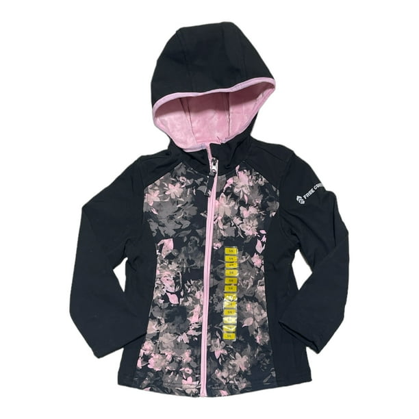 Free Country Girl s Freecycle Super Softshell Wind Water Resistant Jacket Black Watercolor 4