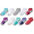 thumbnail image 1 of Free Country Girls Quarter Socks – 10 Pairs (Shoe Size 7-10) Cushioned & Breathable, 1 of 3