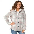 thumbnail image 1 of Free Country Girls' Chill Out Fleece Jacket Cream Plaid S, 1 of 5