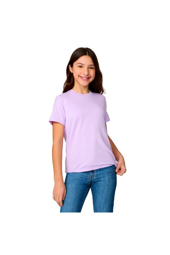 Girls' Microtech® Crew Neck Shirt Lavender XS