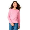 thumbnail image 1 of Free Country Girls' Microtech® Long Sleeve Shirt Pink M, 1 of 2