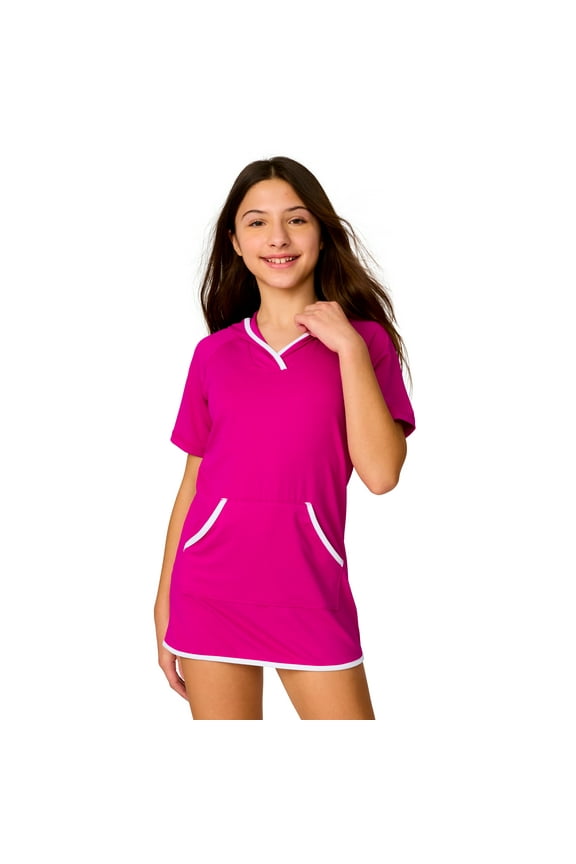 Girls' SunFree UPF Dress Magenta M
