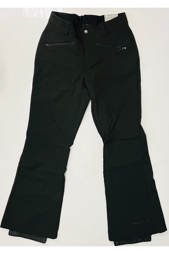 Free Country Ladies Softshell 4 Way Stretch Ski Pants Black Size Medium 8-10
