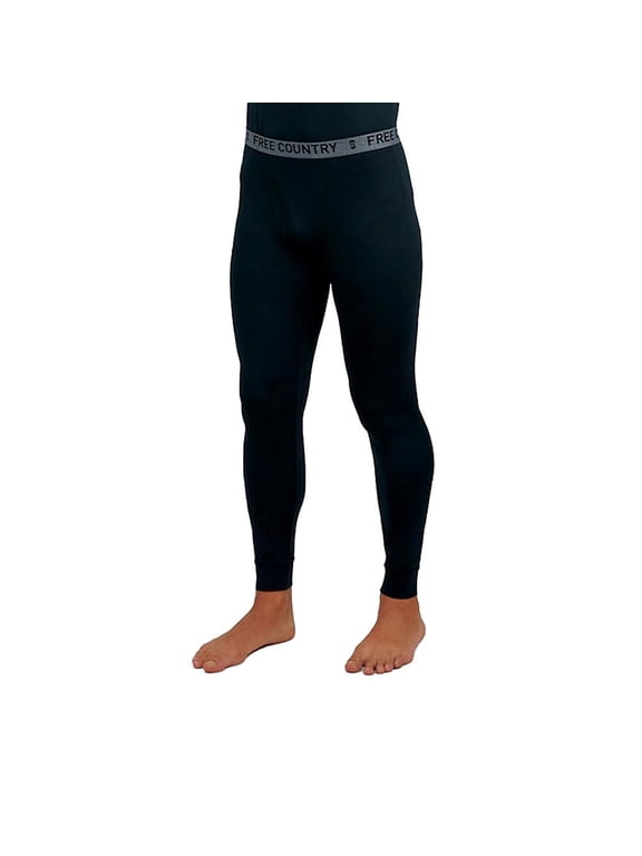 Men's 2 Pack Base Layer Pants in Black Size Small