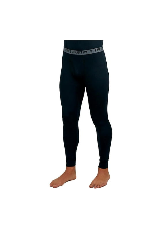 Men's 2 Pack Base Layer Pants in Black Size XL