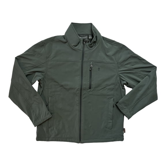 Free Country Men's 4-Way Stretch Super Softshell 3-Layer Jacket (Pewter, XXL)