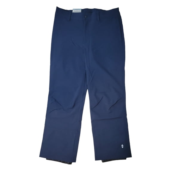 Free Country Men's 4 Way Stretch Water and Wind Resistant Softshell Ski Pant (Dark Navy, L)