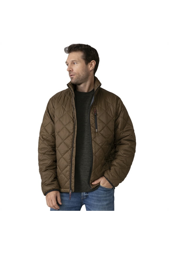 Men's Apex Quilted Puffer Jacket Bark XXL